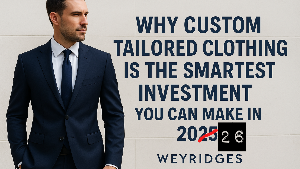 Why Custom Tailored Clothing Is the Smartest Investment You Can Make in 2026 (Weyridges Guide)