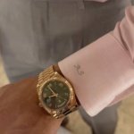 monogram suit details