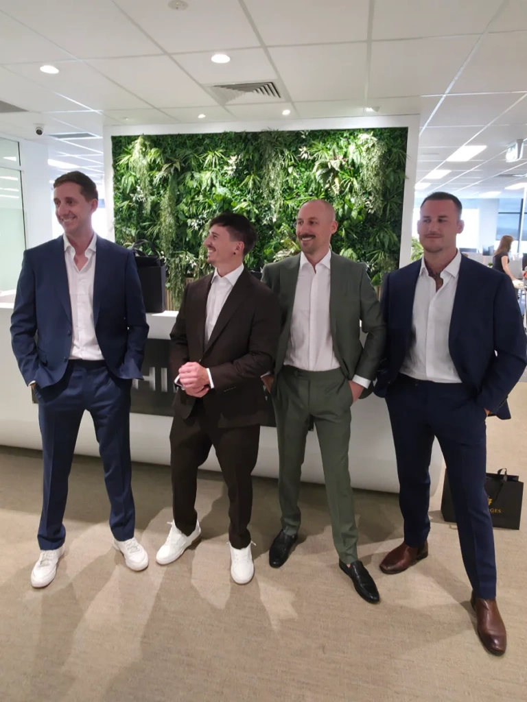 office-suit-fitting-sunshine -coast office team fitting custom made suits