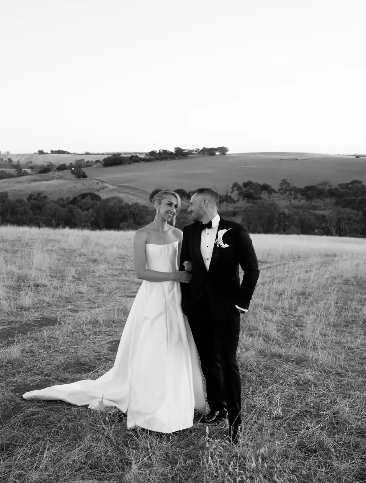 Modern tailored wedding suit